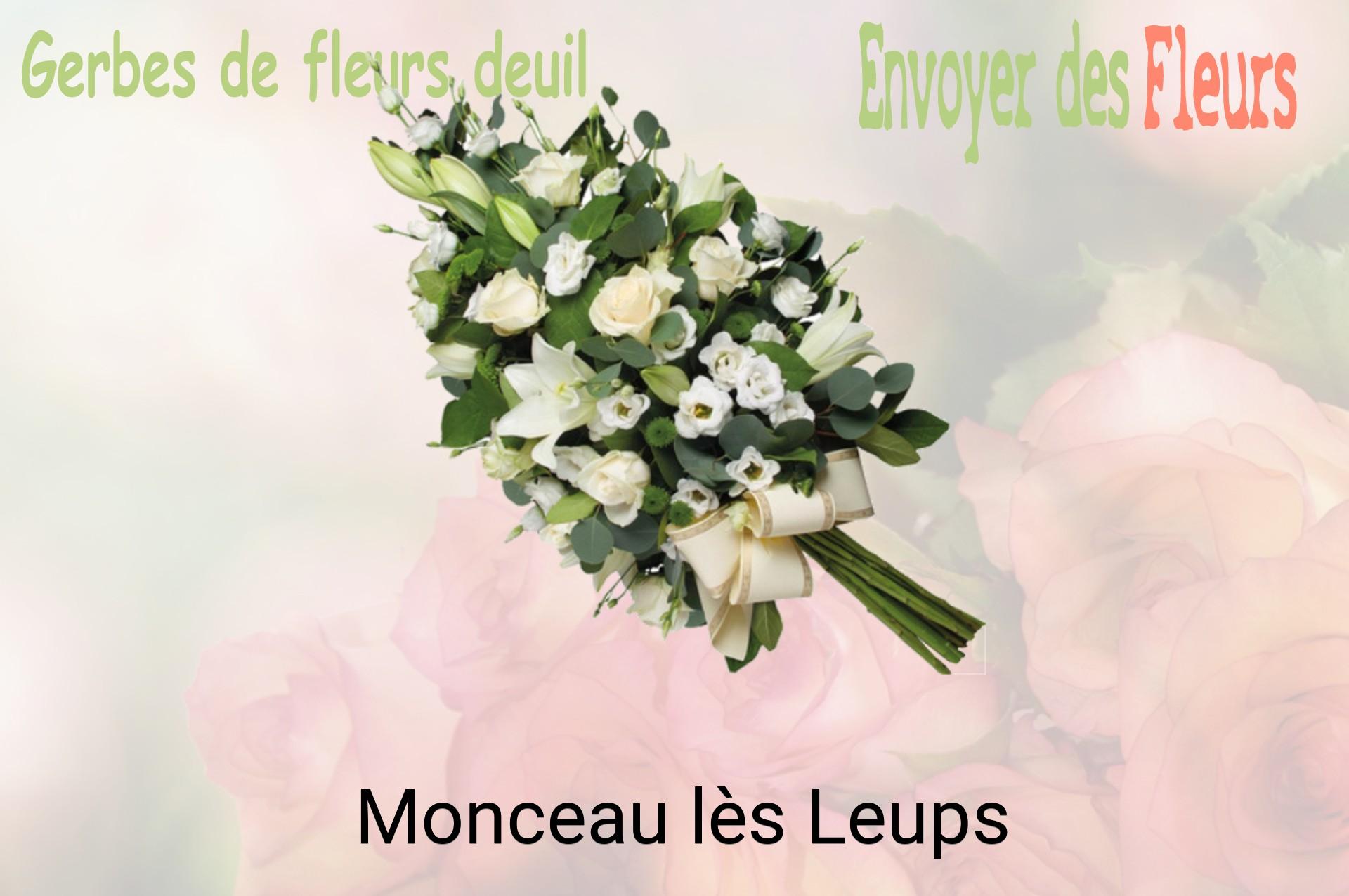 Gerbe de fleurs de deuil livrée à Monceau-lès-Leups